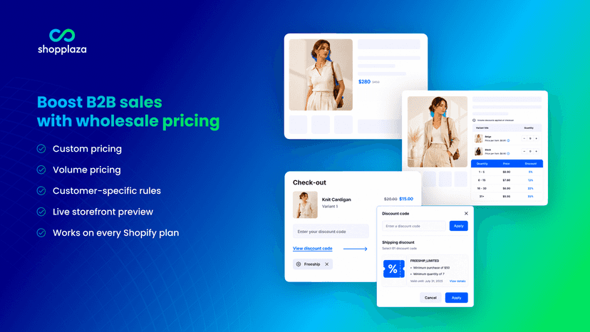 Boost B2B sales with wholesale pricing