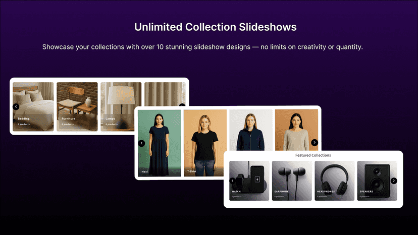 unlimited collections slideshows