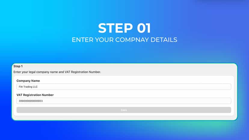 Add company details