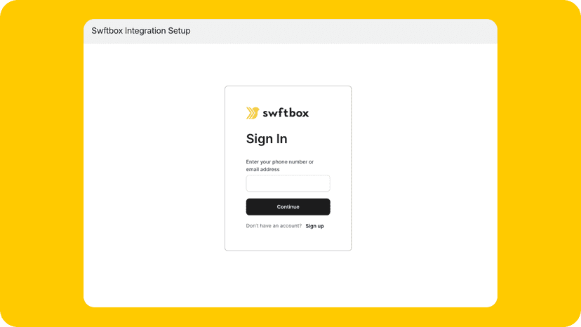 Only one step to connect swftbox to your store