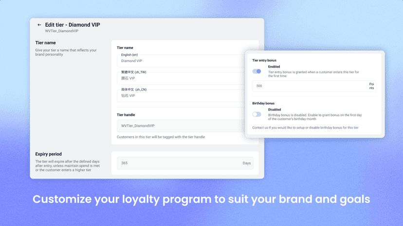 Drive return customers with 2x and 3x points campaigns storewide