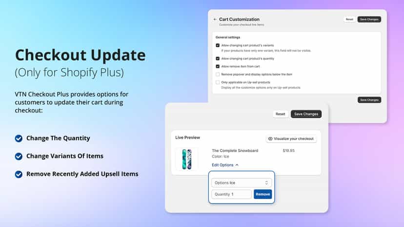 Checkout Update