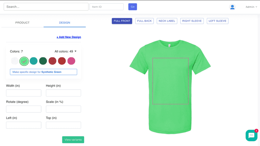 Create and list new products from your dashboard