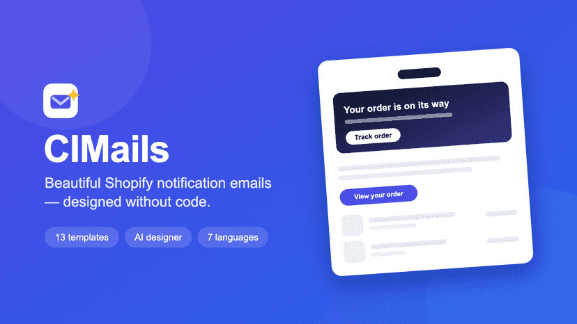 CIMails – design on-brand notification emails.