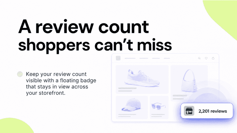 Floating Tripadvisor rating badge on a storefront