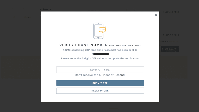 FraudLabs Pro SMS Verificaction App example