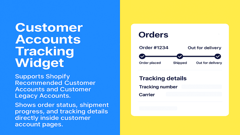 Supports Shopify Recommended Customer Accounts and Customer Lega