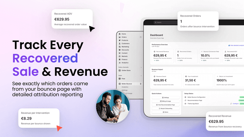 Track Every Recovered Sale & Revenue