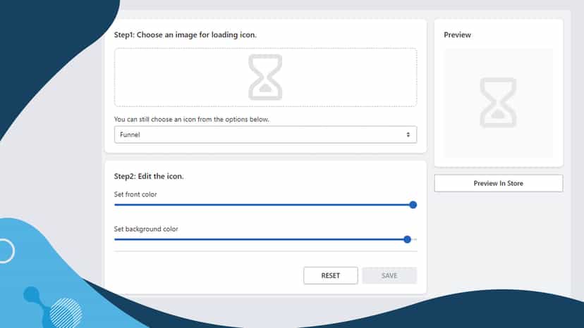 main screen for the frontend