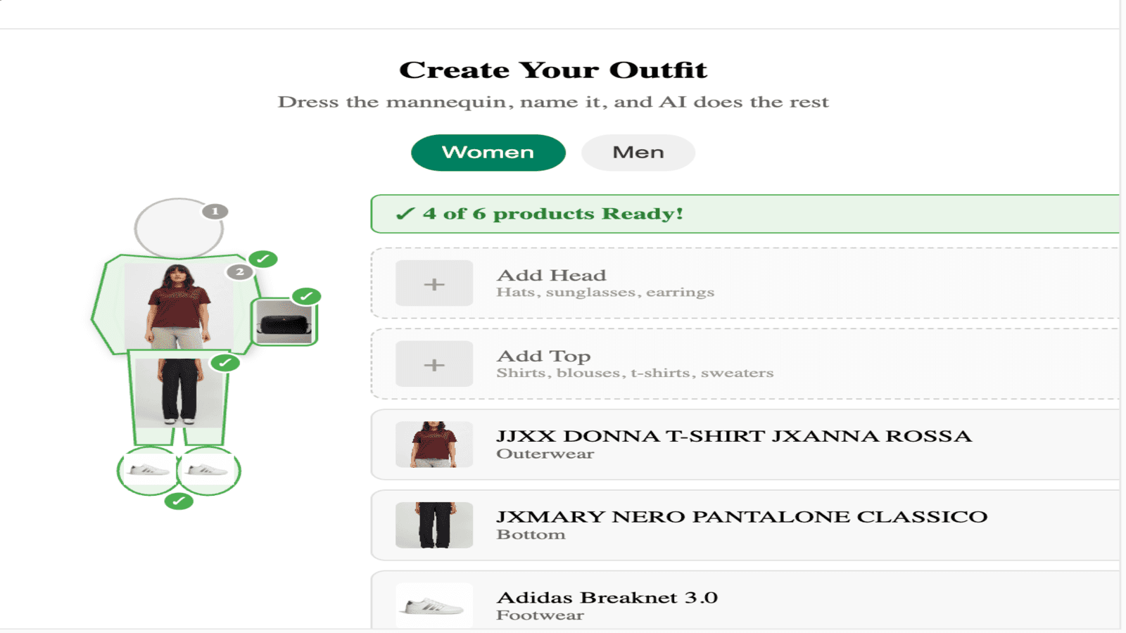 dress the manequin feature display