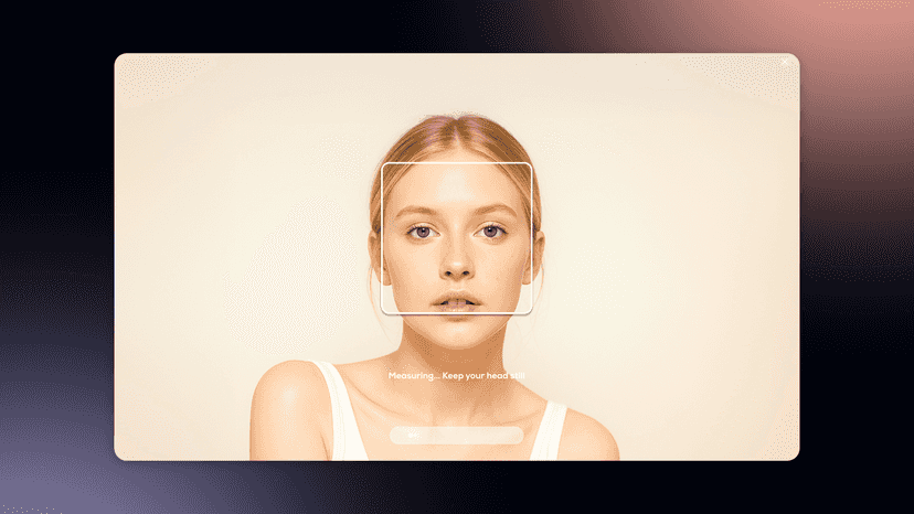 Position your head according to the on-screen instructions.
