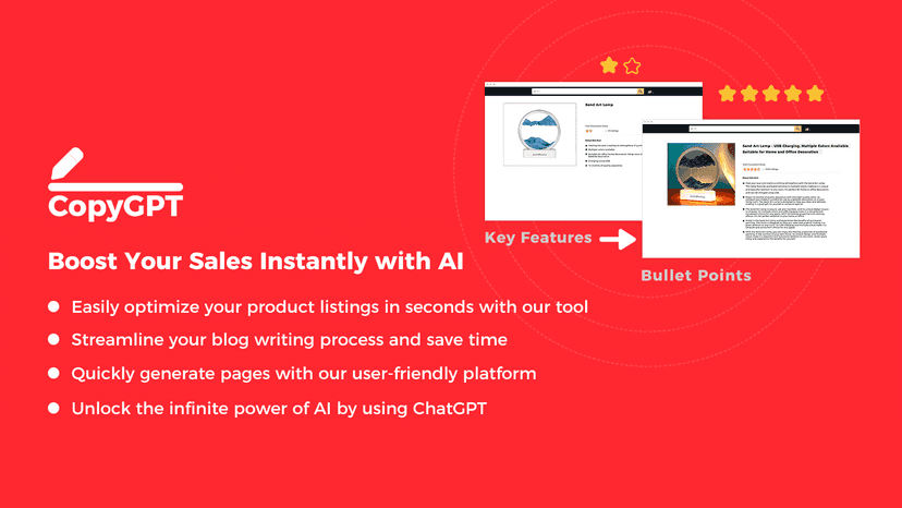 ChatGPT copywriter writes description, creates blog&pages for U