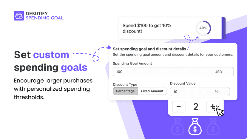 Set custom spending goals