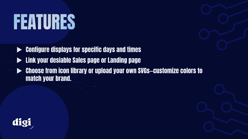 Highlight deals and offers with announcement bar