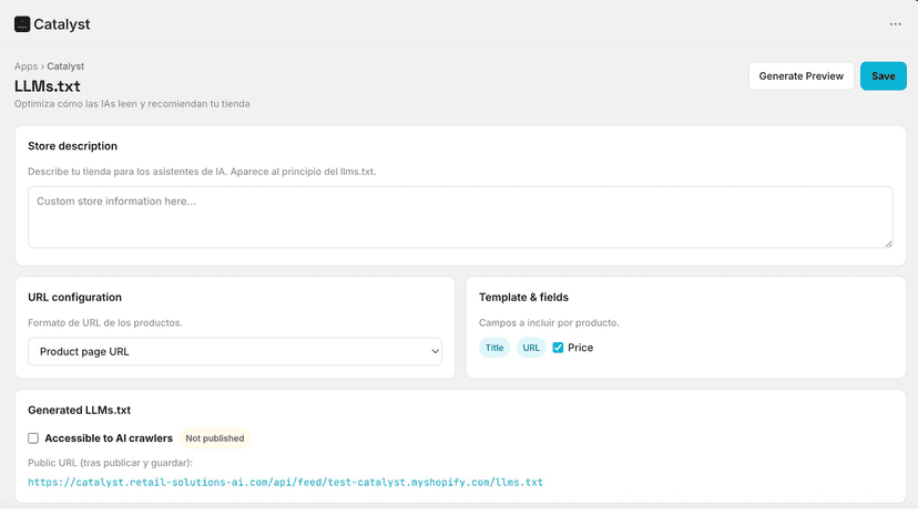 Configure your llms.txt for AI platform context