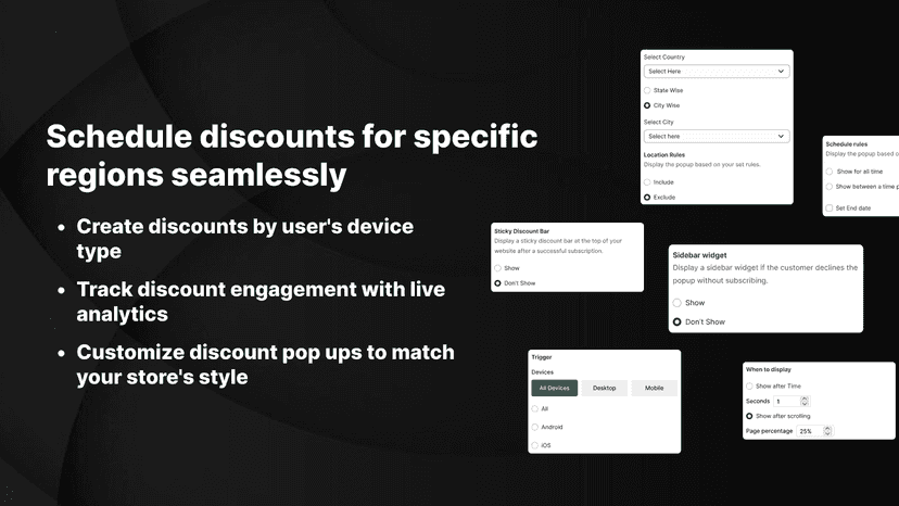 location wise discounts