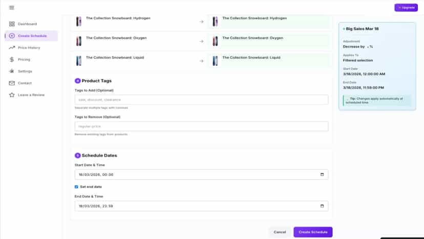 Create schedule step 4-5