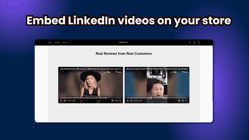 Embed LinkedIn Videos