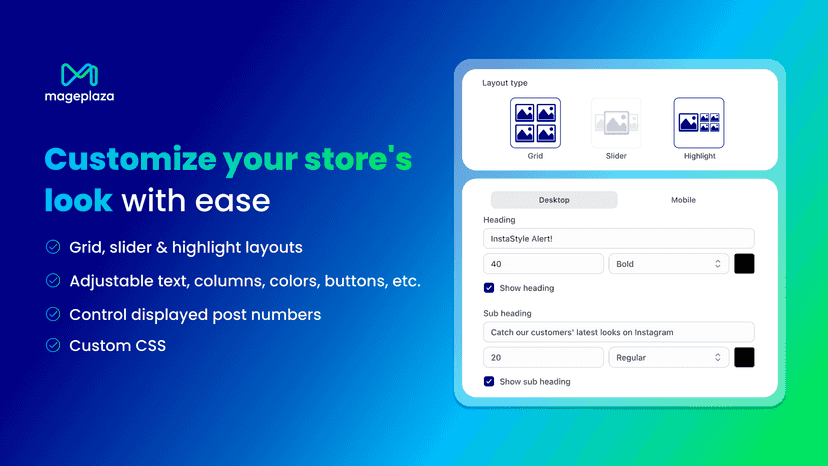 Customize your store's look with ease