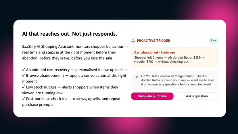 AI that reaches out. Not just responds.