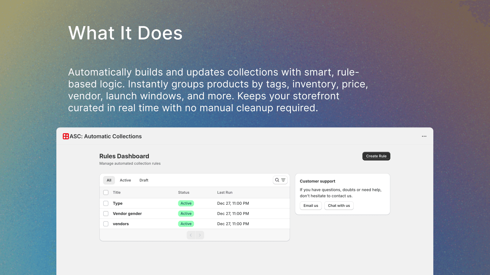 ASC: Automated collections - try for free