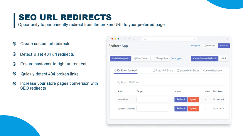 Redirect after signup app