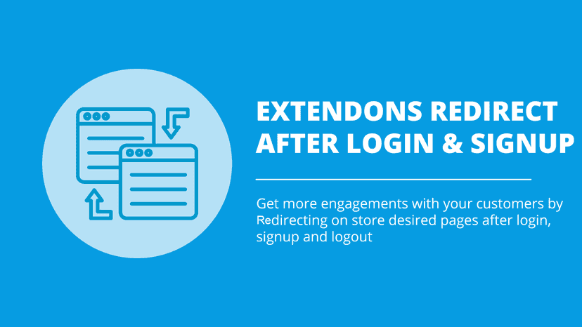 customer redirect after login, logout and signup