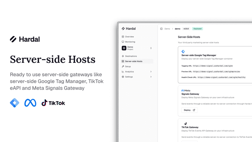 server-side hosts for sGTM, TikTok eAPI and Meta Signals Gateway