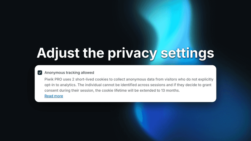 Adjust the privacy settings - Piwik PRO