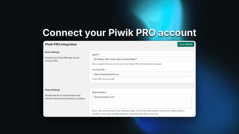 Connect your account - Piwik PRO
