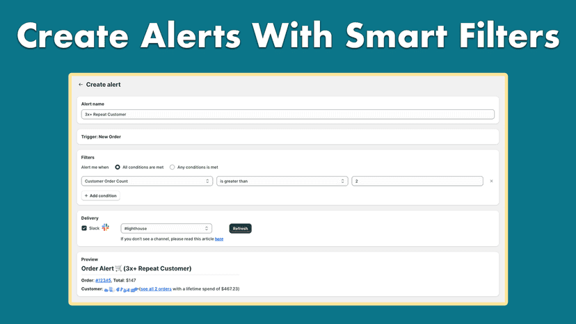 Create Alerts