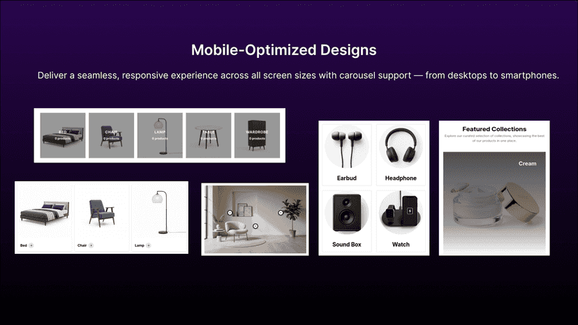 Ace - Collections Showcase: Fully Mobile Responsive