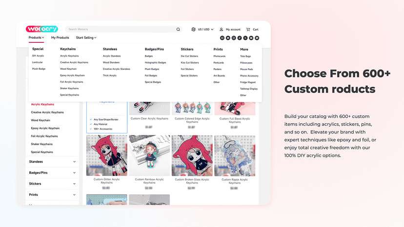 Multiple product options