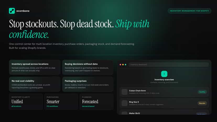 stop stockouts