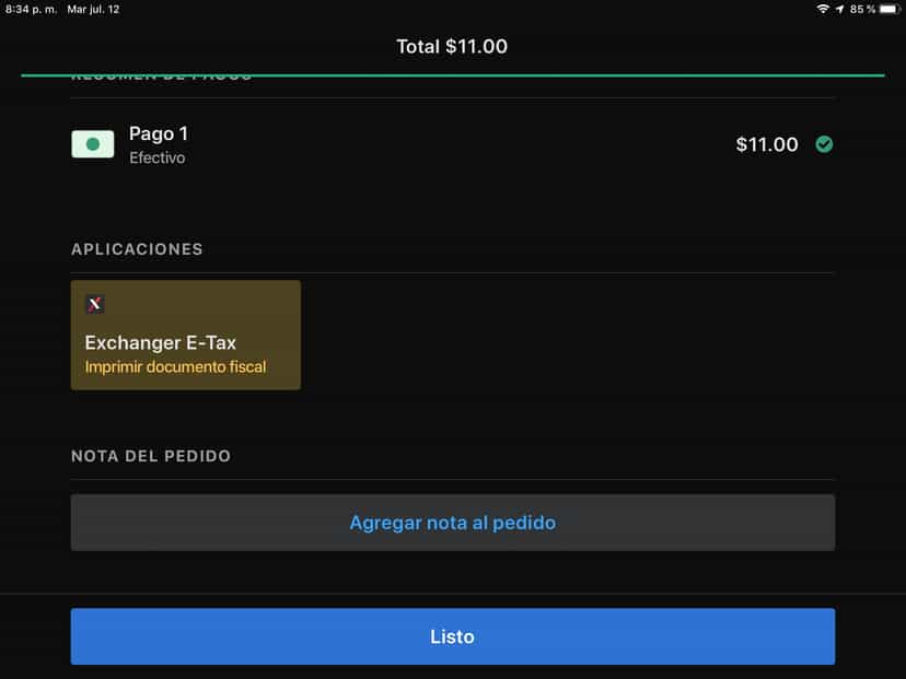 Imprime al finalizar la venta