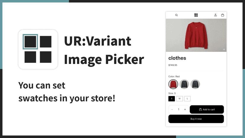 You can set swatches in your store!