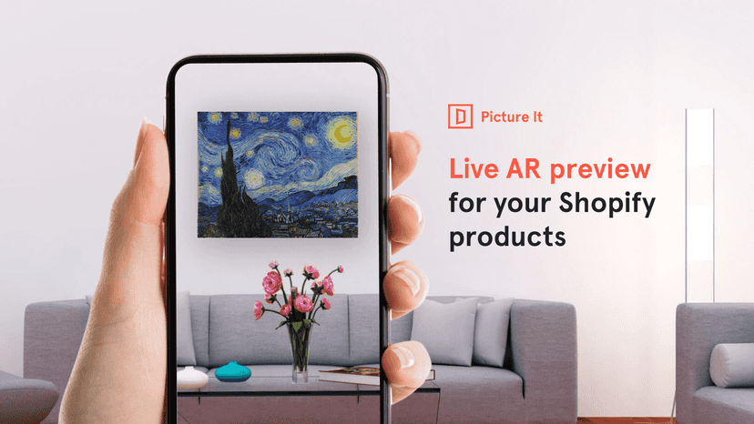Picture It live preview art on Shopify