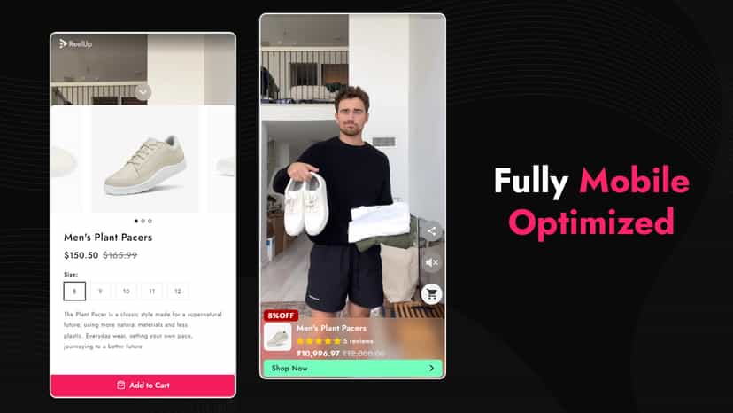 Fully mobile optimized - ReelUp