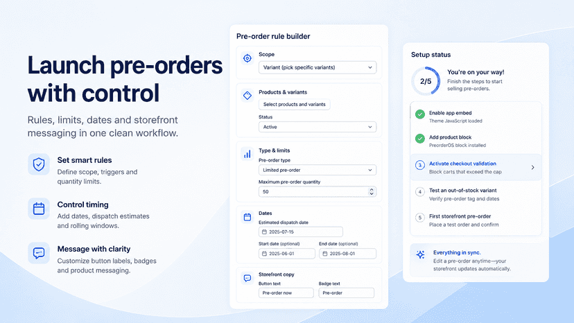 PreorderOS - Preorder Manager