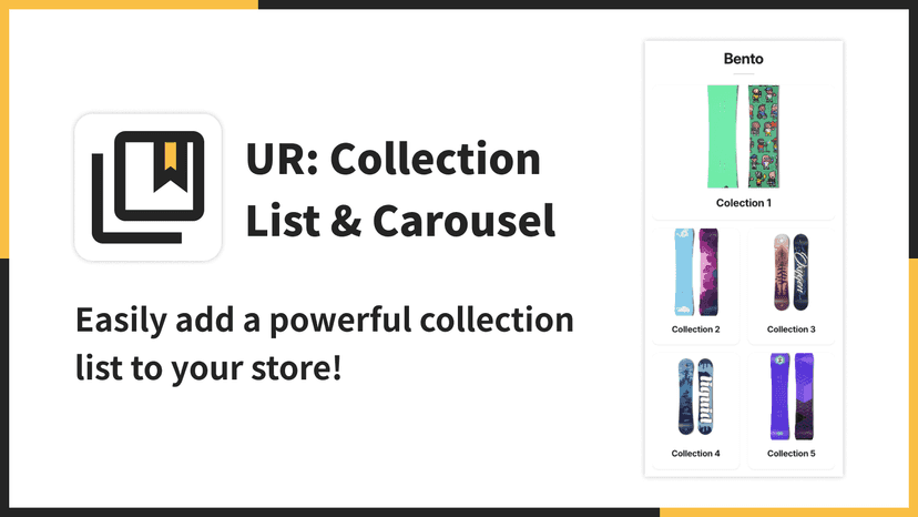 Easily add a powerful collection list to your store!