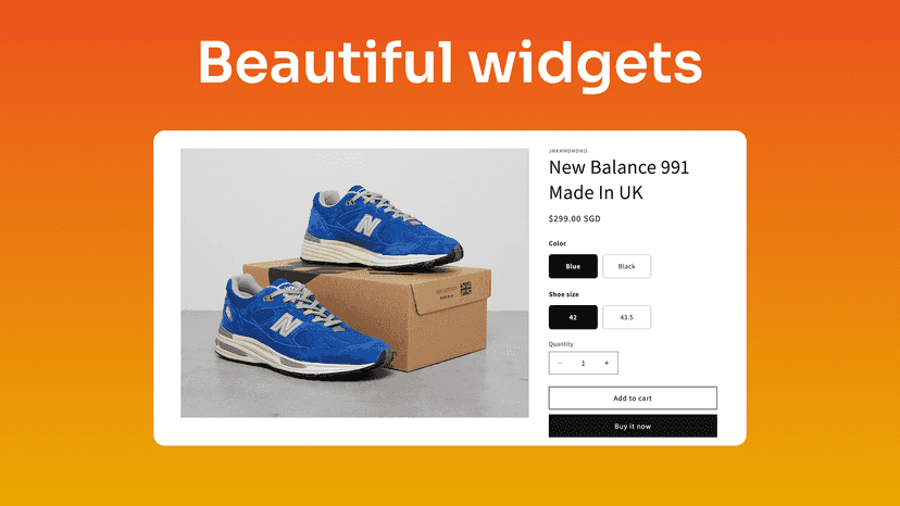 Beautiful widgets