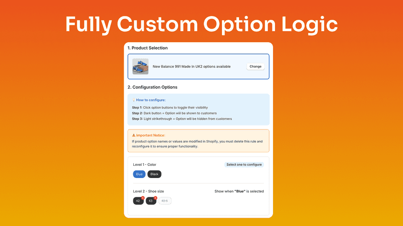 Fully Custom Option Logic