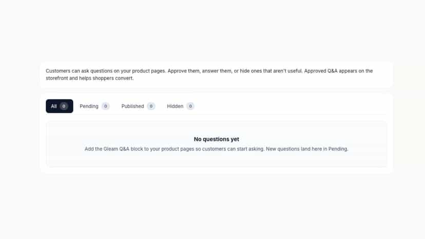 Q&A of the admin panel