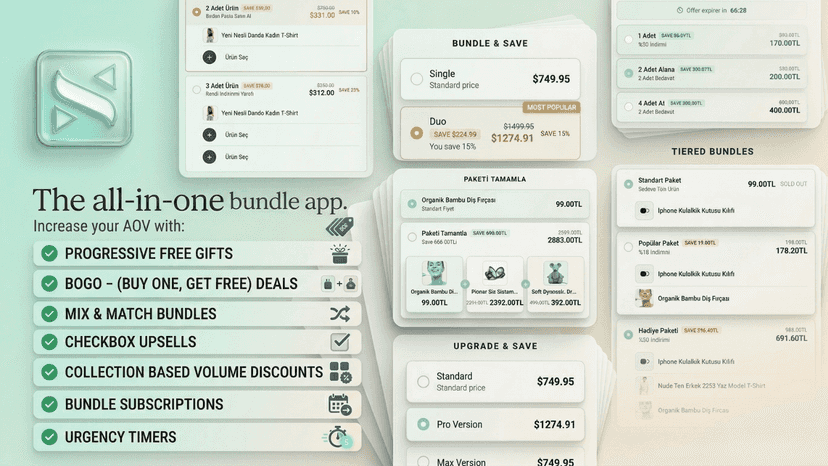 Optimize your storefront with fully customizable upsell widgets.