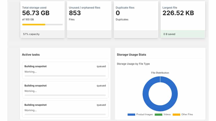Optimize your Shopify media library