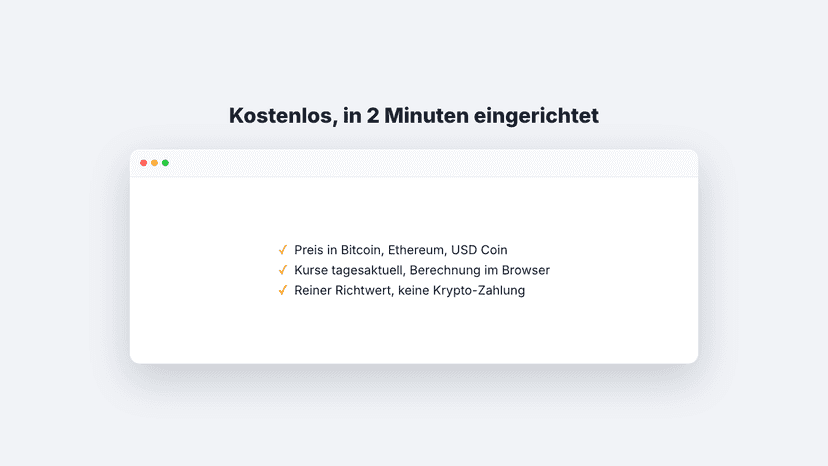 Funktionen des Krypto-Widgets