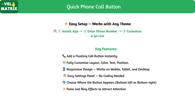 Features of Phone Call Button