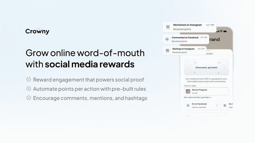Grow online word-of-mouth with social media rewards