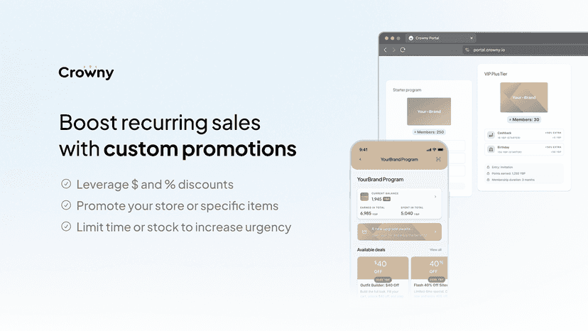 Boost recurring sales with custom promotions