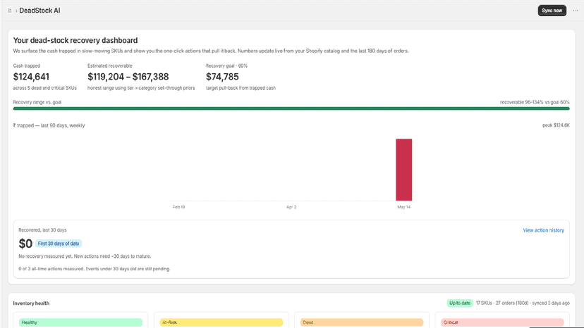 DeadStock Dashboard